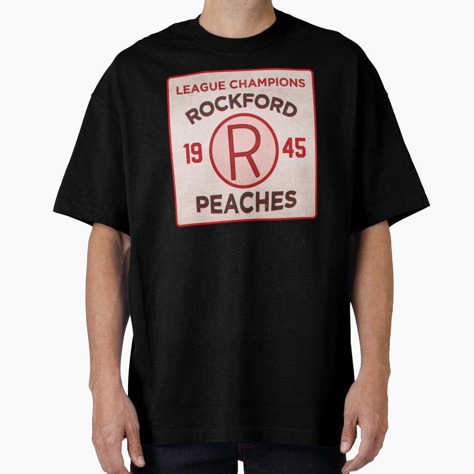 Rockford Peaches 1945 League Champions T-Shirt - Graphic Print for Adults - T-Shirt, Sweatshirt, Hoodie