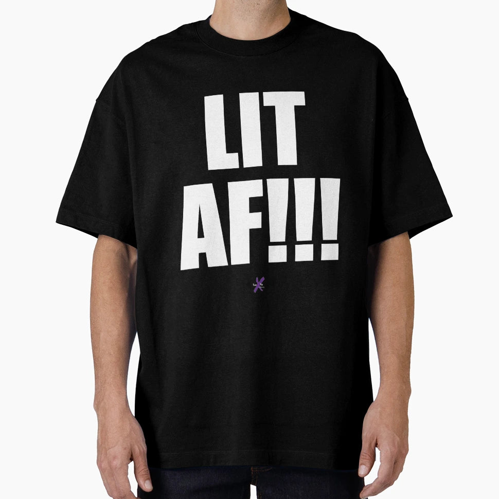 Af Series Lit Af T-Shirt - Casual Everyday Wear for Adults - T-Shirt, Sweatshirt, Hoodie
