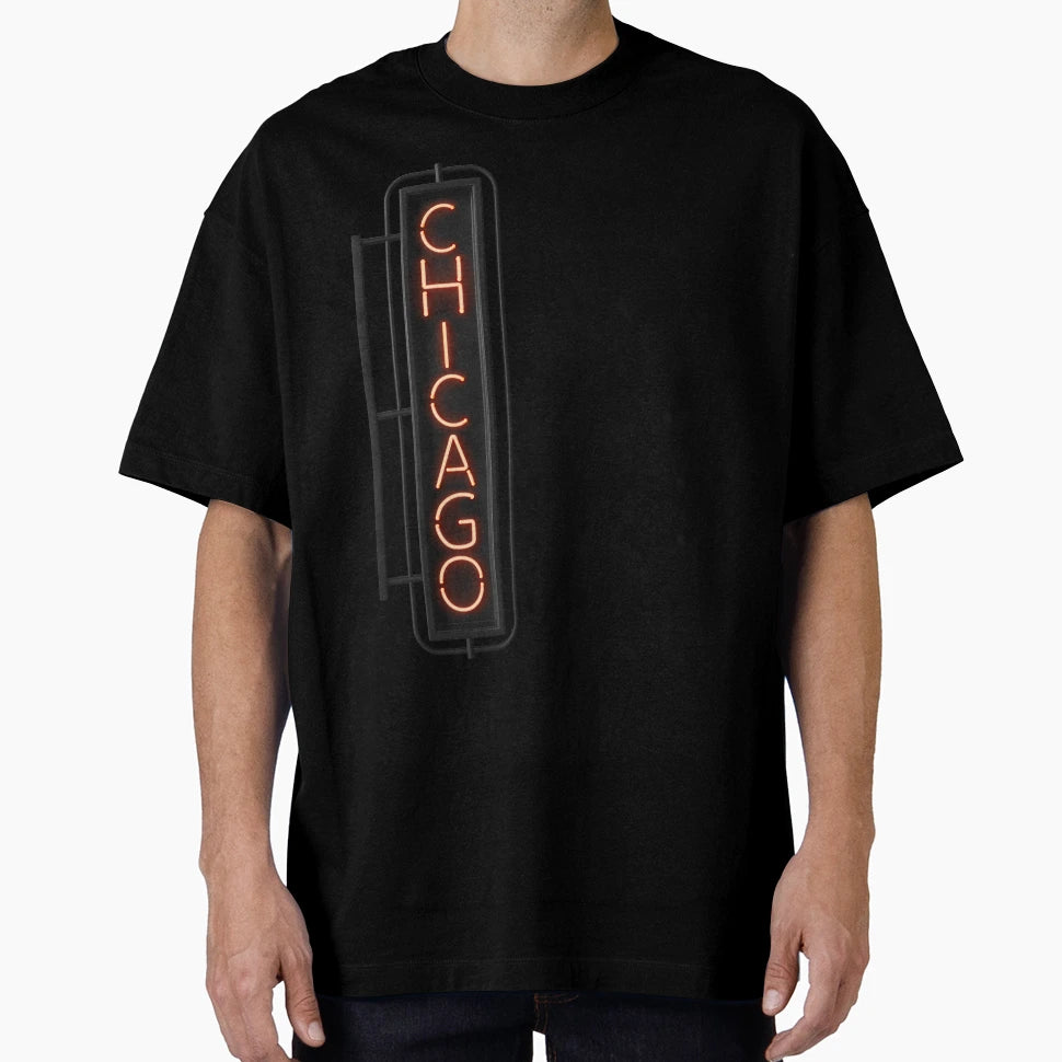 Chicago Neon Musical T-Shirt - Streetwear Style Men Women - T-Shirt, Sweatshirt, Hoodie