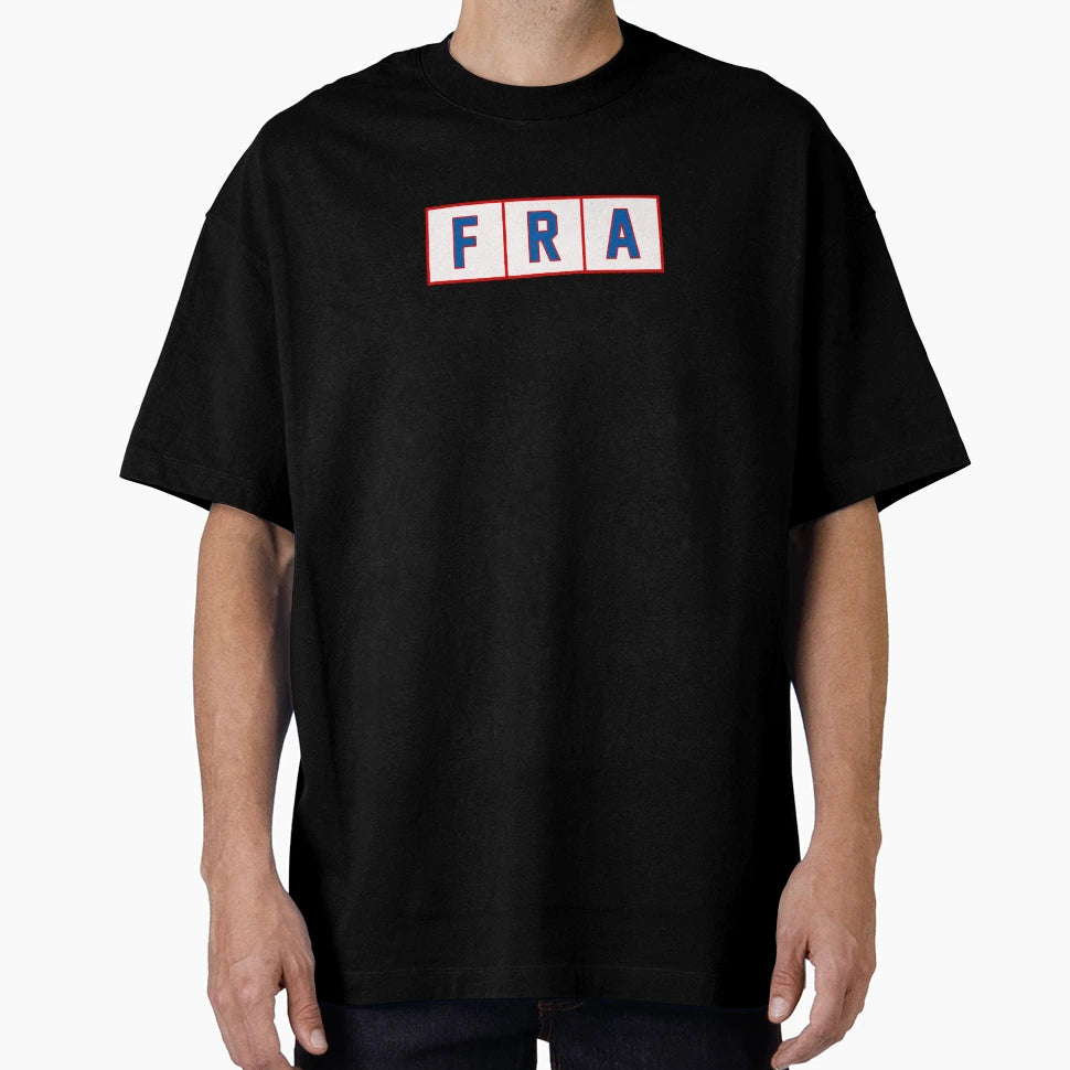Fra France Trigram Tiles Blue Red White T-Shirt - Trendy Graphic for Adults - T-Shirt, Sweatshirt, Hoodie