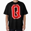 Big Red Letter Q T-Shirt - Streetwear Style Men Women - T-Shirt, Sweatshirt, Hoodie