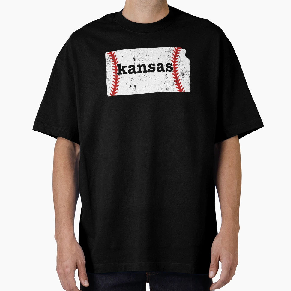 Kansas Baseball Softball T Ball T-Shirt - Novelty Apparel Men Women - T-Shirt, Sweatshirt, Hoodie