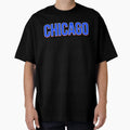 Chicago Blue Black And Grey Outfit T-Shirt - Custom Art Print for Adults - T-Shirt, Sweatshirt, Hoodie