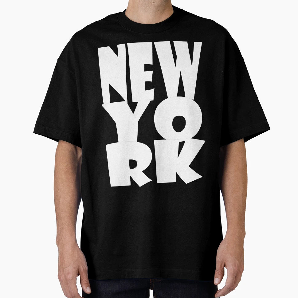 New York Logo White T-Shirt - Trendy Graphic for Adults - T-Shirt, Sweatshirt, Hoodie