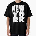 New York Logo White T-Shirt - Trendy Graphic for Adults - T-Shirt, Sweatshirt, Hoodie