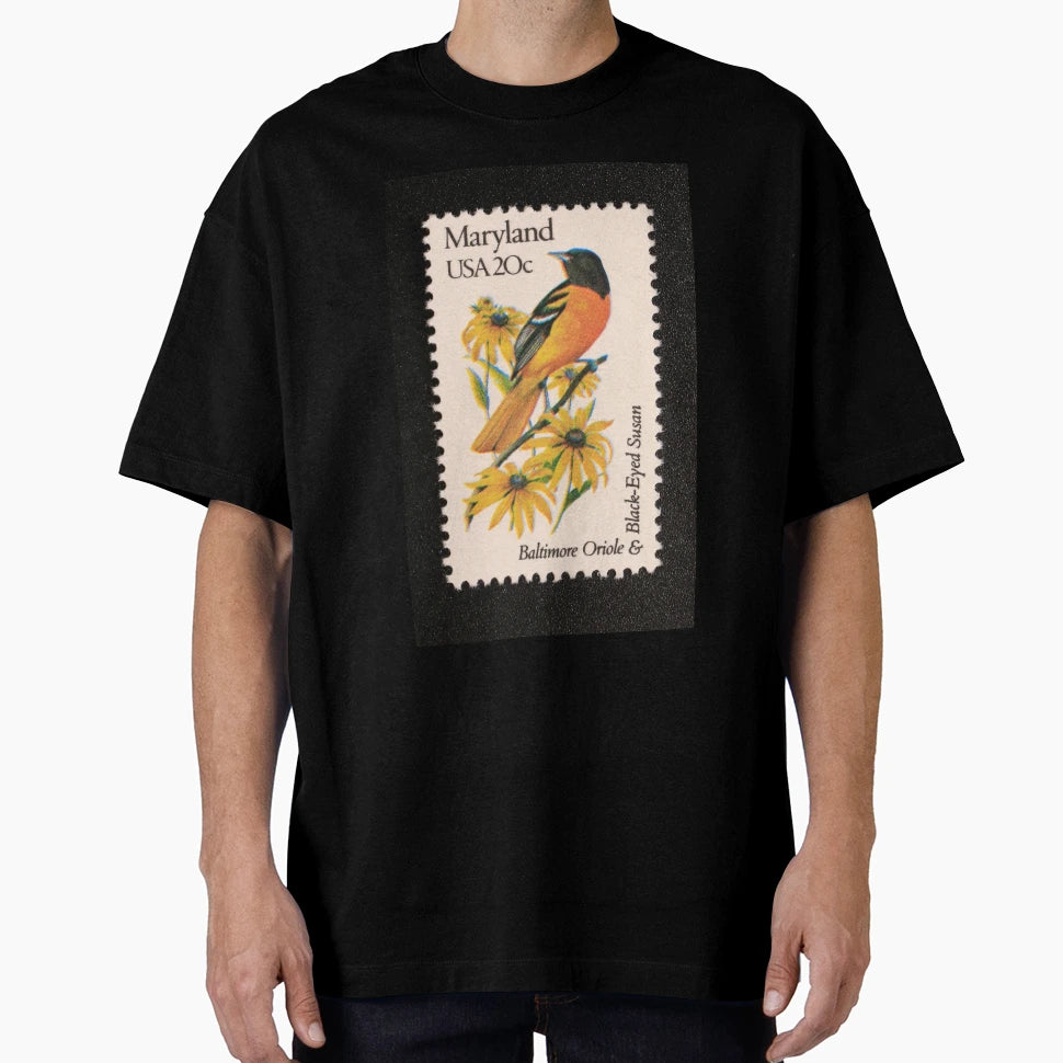 1982 20C Maryland State Bird Flower T-Shirt - Aesthetic Graphic Men Women - T-Shirt, Sweatshirt, Hoodie