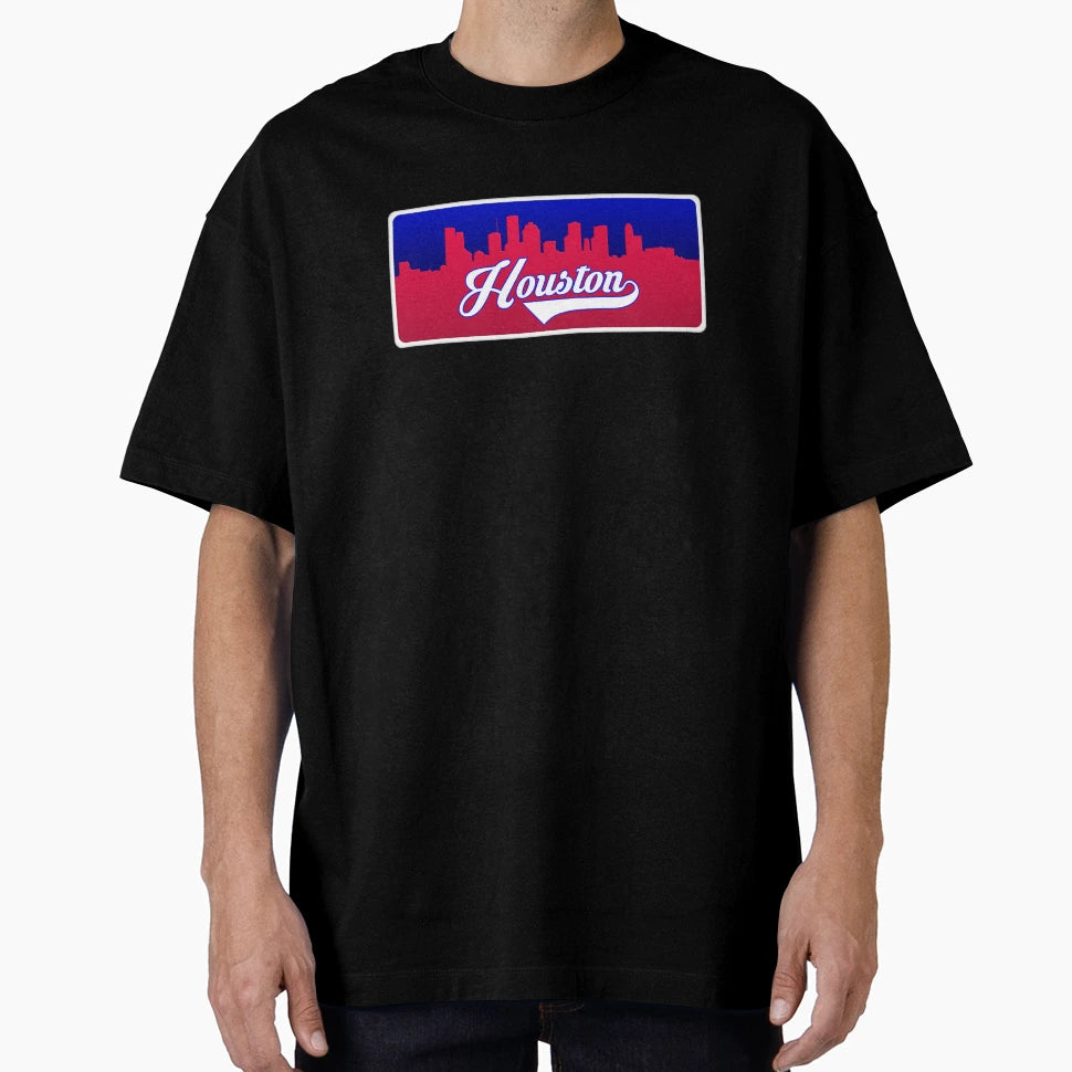Houston Football Skyline T-Shirt - Casual Everyday Wear Men Women - T-Shirt, Sweatshirt, Hoodie