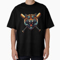 Roaring Baseball Tiger Sporty T-Shirt - Aesthetic Graphic for Adults - T-Shirt, Sweatshirt, Hoodie