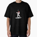 Baseball Player Batting Side Cartoon T-Shirt - Minimalist Print Unisex - T-Shirt, Sweatshirt, Hoodie