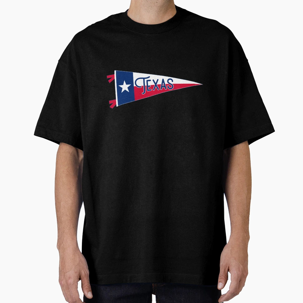 Texas Flag Pennant T-Shirt - Casual Everyday Wear Men Women - T-Shirt, Sweatshirt, Hoodie