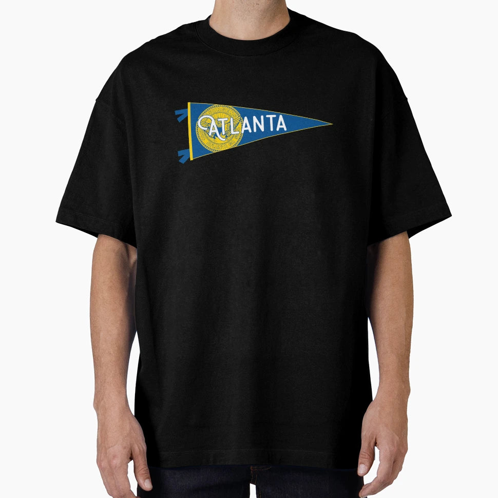 Atlanta Flag Pennant T-Shirt - Streetwear Style for Adults - T-Shirt, Sweatshirt, Hoodie