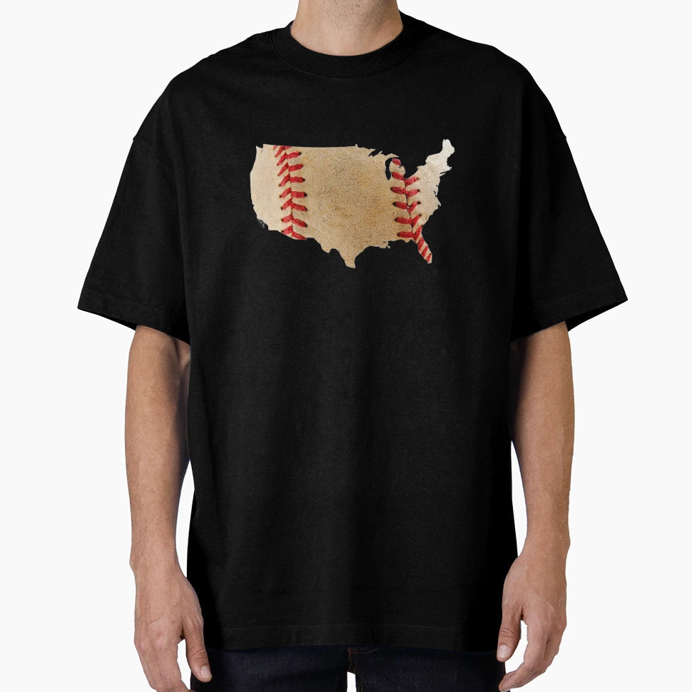 Baseball America T-Shirt - Fun Novelty Design for Adults - T-Shirt, Sweatshirt, Hoodie