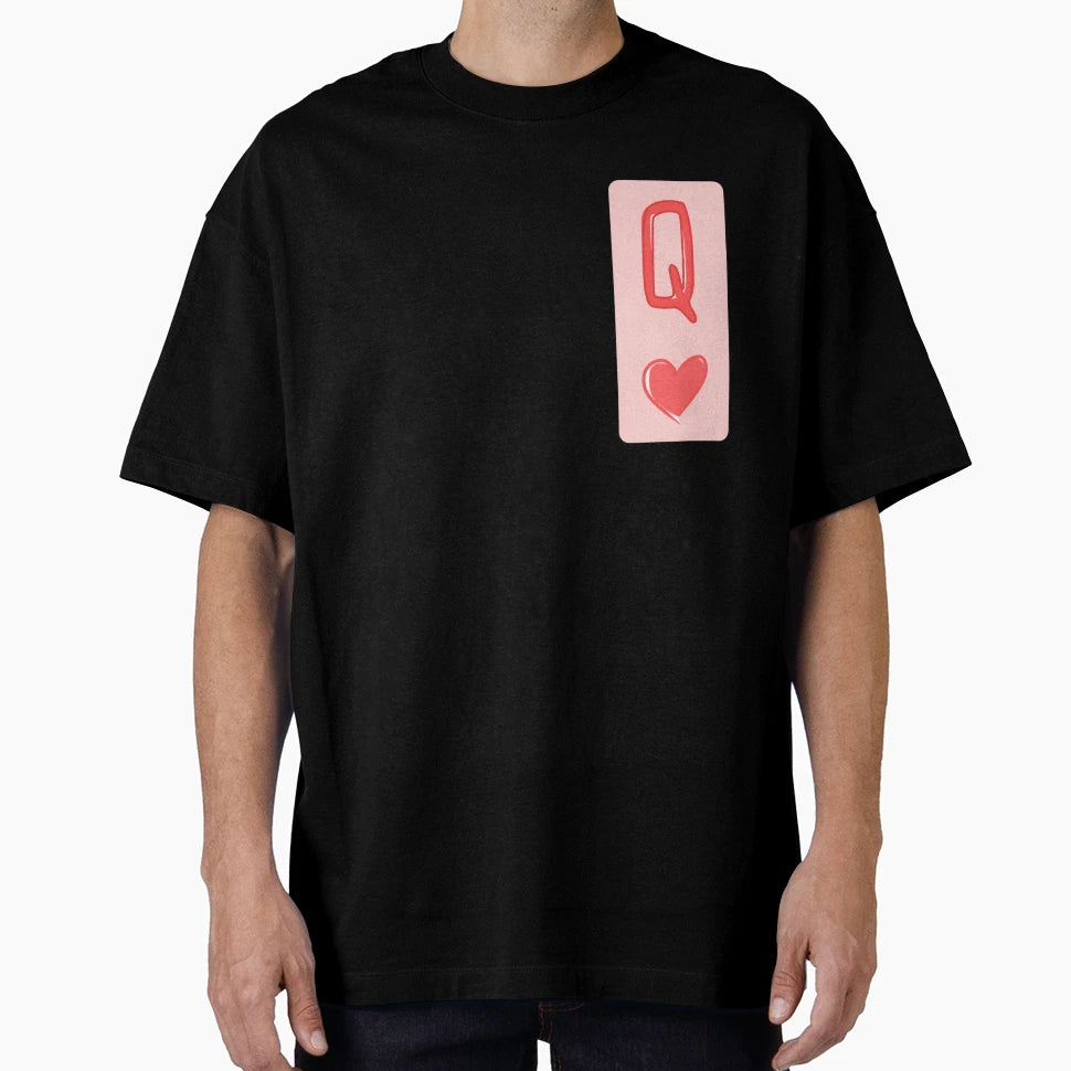 Lady Hearts Card T-Shirt - Graphic Print Men Women - T-Shirt, Sweatshirt, Hoodie