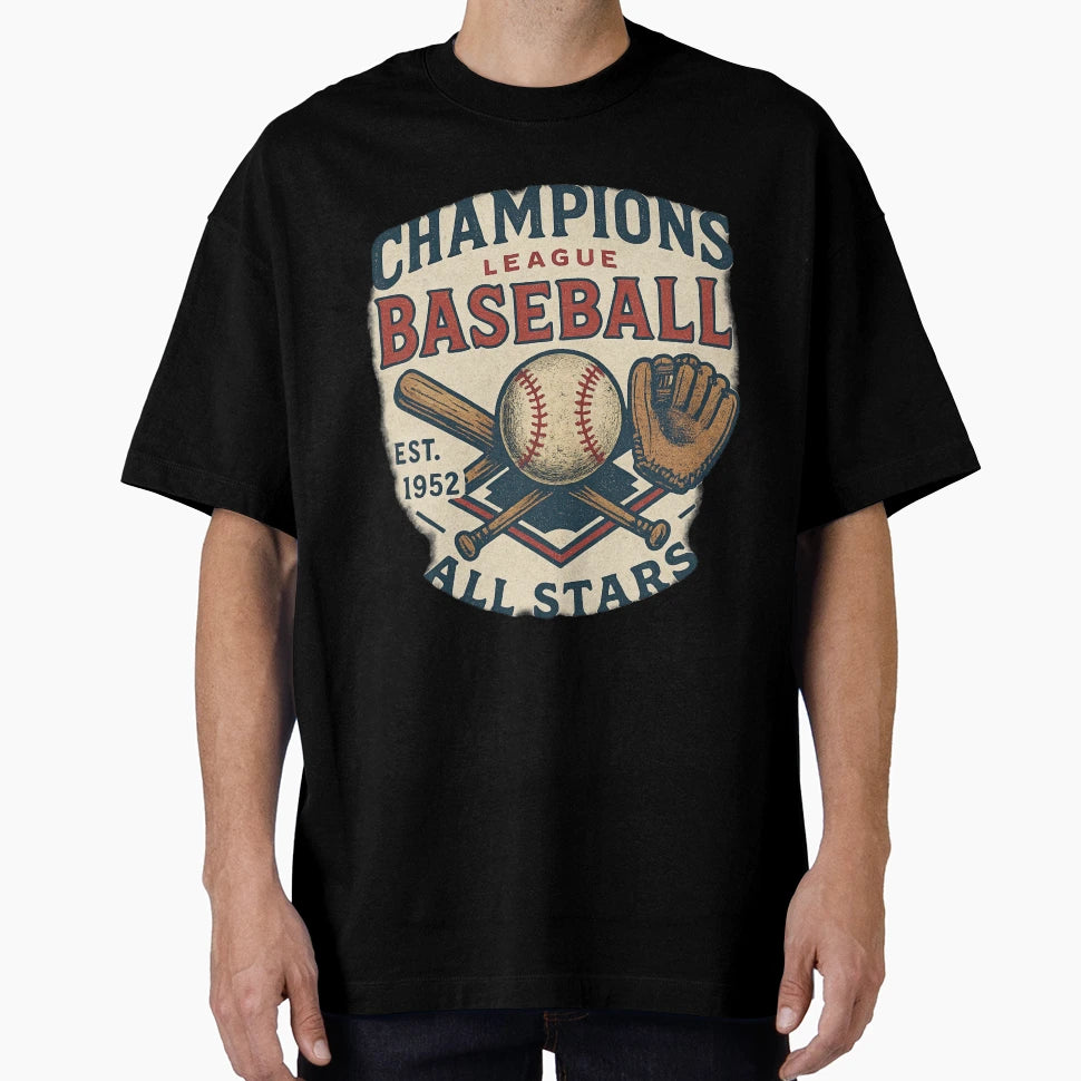 Champions League Baseball All Stars T-Shirt - Aesthetic Graphic Unisex - T-Shirt, Sweatshirt, Hoodie