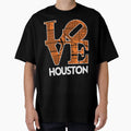 Love Houston City Map Houston 313 T-Shirt - Minimalist Print Unisex - T-Shirt, Sweatshirt, Hoodie