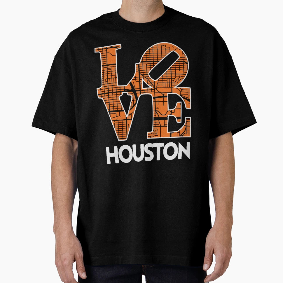 Love Houston City Map Houston 313 T-Shirt - Minimalist Print Unisex - T-Shirt, Sweatshirt, Hoodie