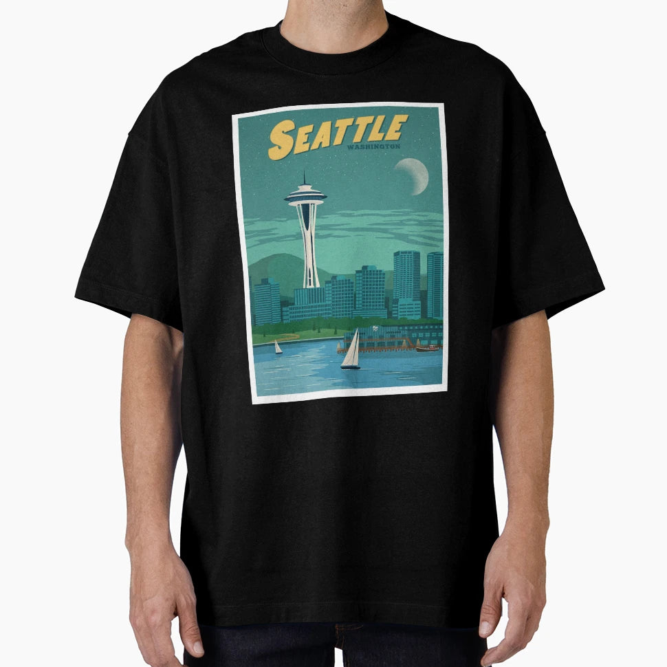 Seattle Washington T-Shirt - Minimalist Print Unisex - T-Shirt, Sweatshirt, Hoodie