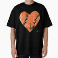 San Francisco Baseball Heart T-Shirt - Fun Novelty Design Unisex - T-Shirt, Sweatshirt, Hoodie