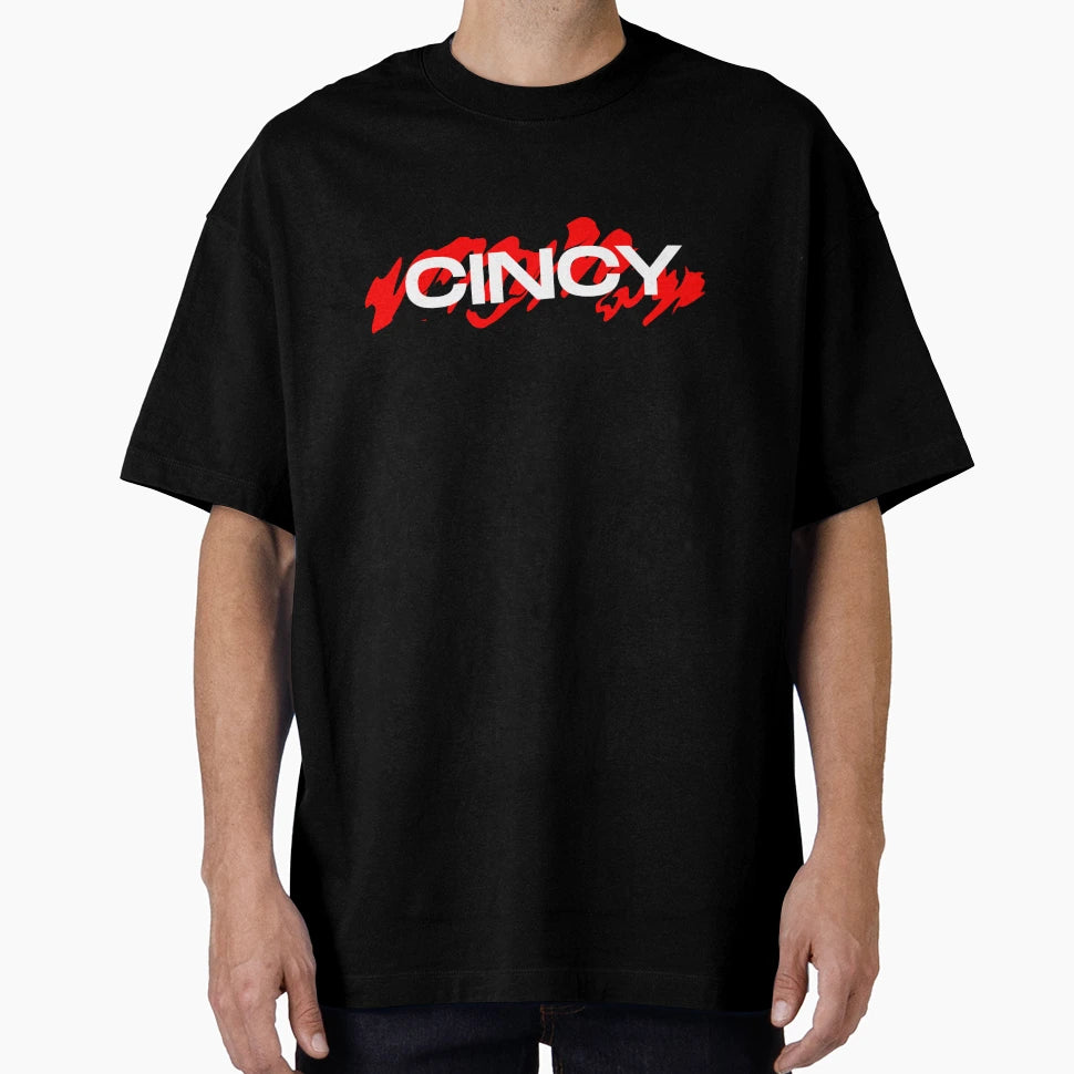 Cincy Scribble Minimal Art T-Shirt - Graphic Print Men Women - T-Shirt, Sweatshirt, Hoodie