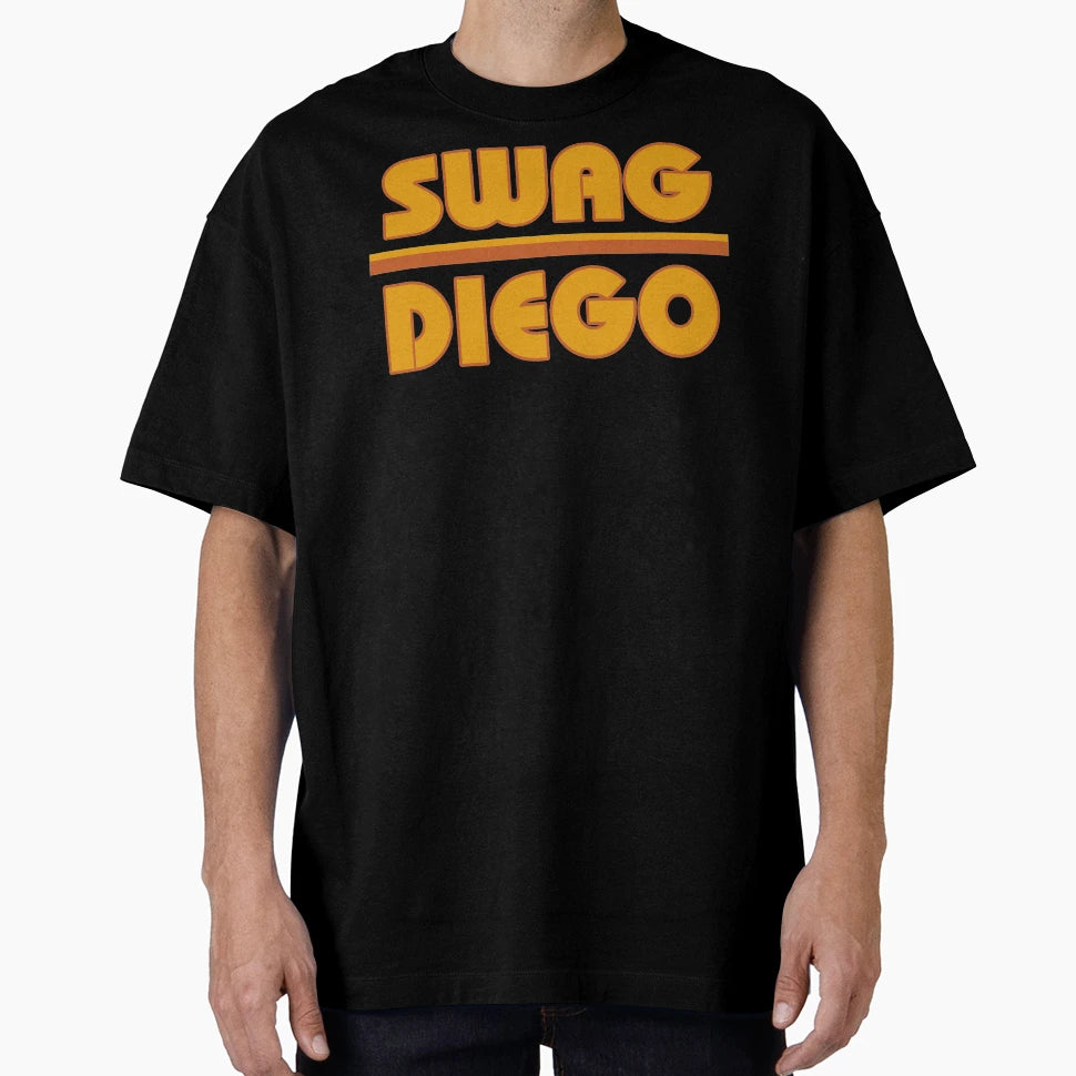 Swag Diego Slam Diego Sunset Palm Tree T-Shirt - Graphic Print Unisex - T-Shirt, Sweatshirt, Hoodie