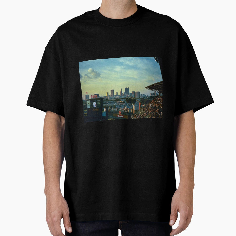Atlanta Skyline From Turner Field T-Shirt - Unique Graphic for Adults - T-Shirt, Sweatshirt, Hoodie