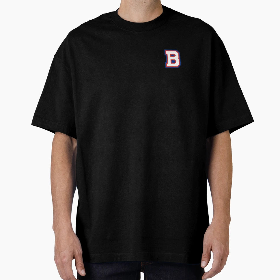 Buffalo Letter B Helmet Face Mask T-Shirt - Unique Graphic for Adults - T-Shirt, Sweatshirt, Hoodie