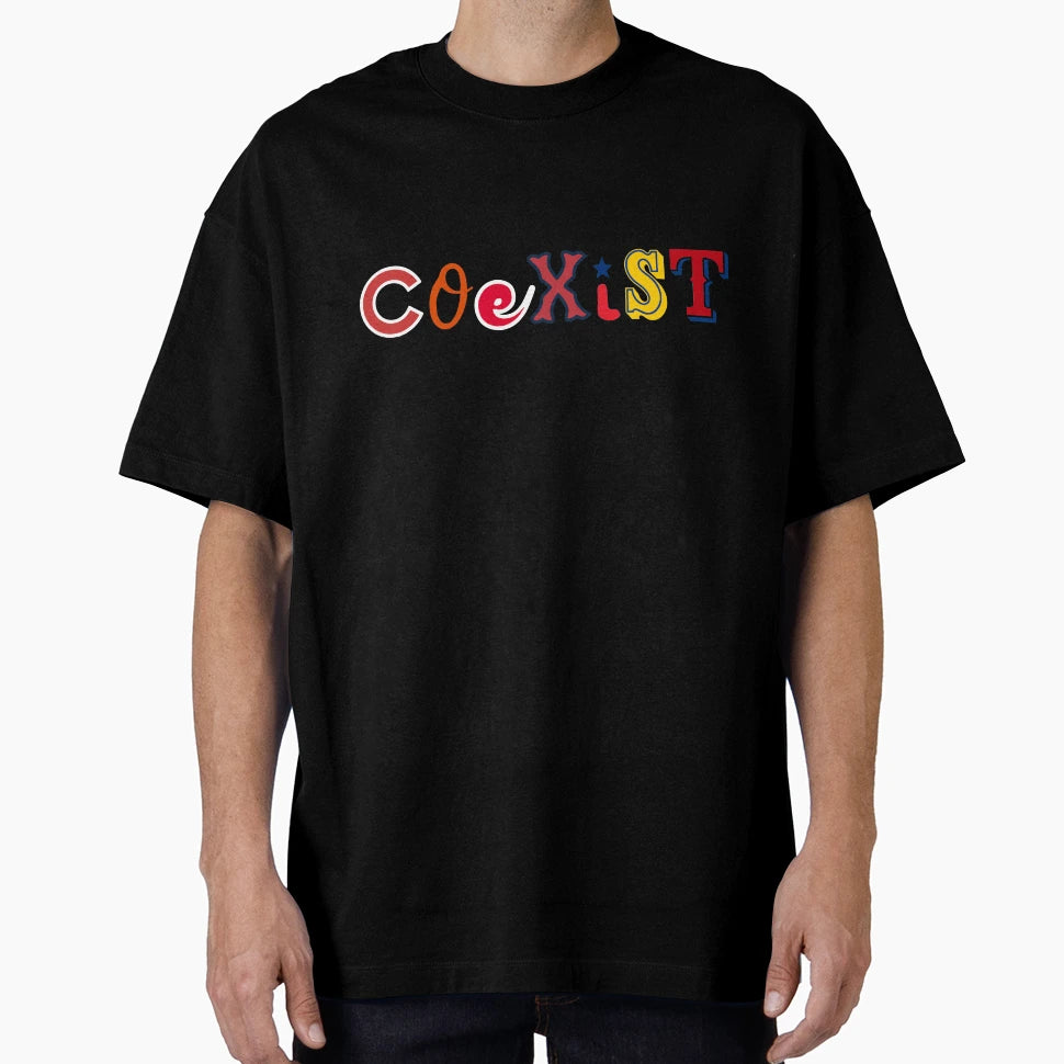 Coexist Baseball T-Shirt - Unique Graphic Unisex - T-Shirt, Sweatshirt, Hoodie