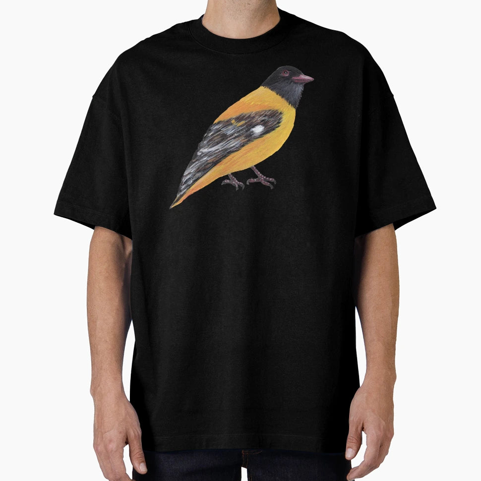 Black Hooded Oriole T-Shirt - Novelty Apparel for Adults - T-Shirt, Sweatshirt, Hoodie