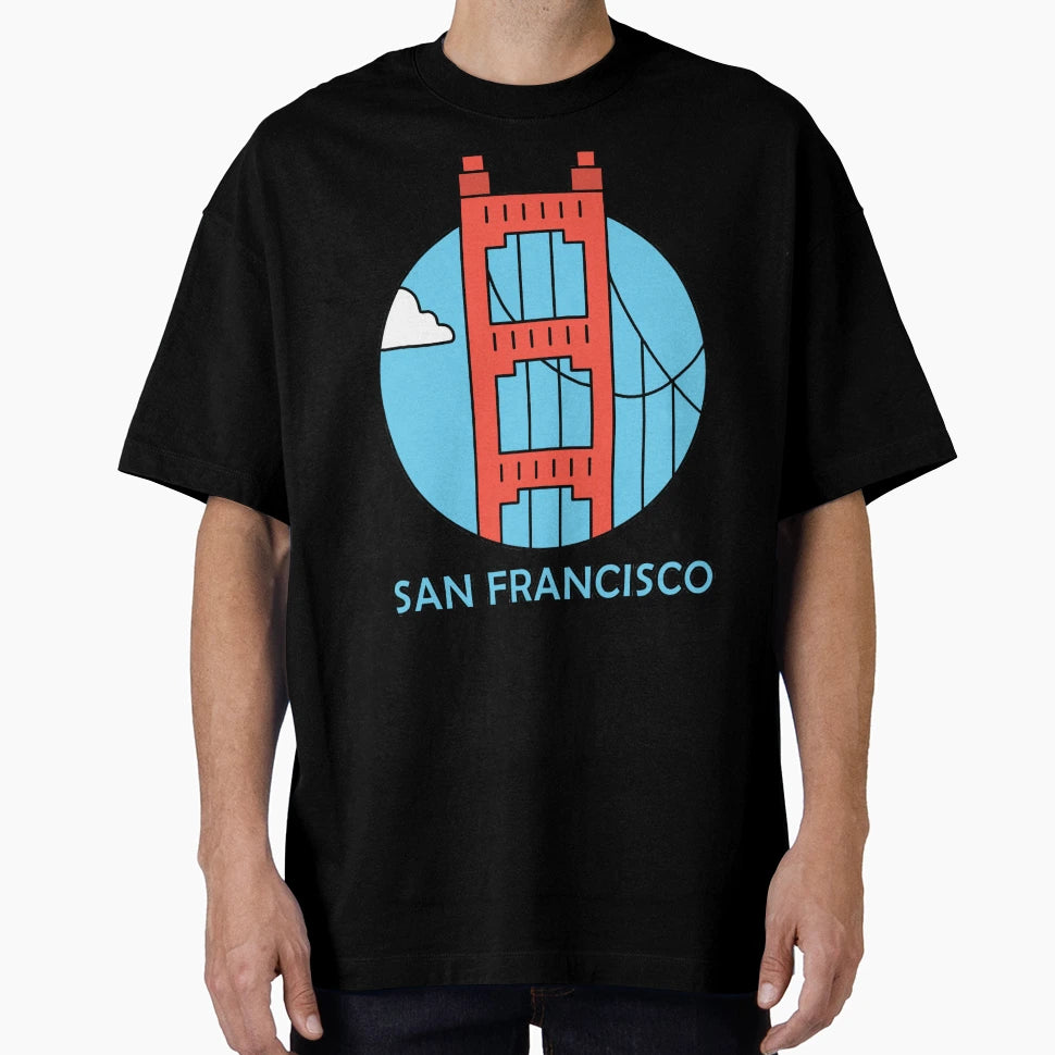 Golden Gate Bridge T-Shirt - Graphic Print Men Women - T-Shirt, Sweatshirt, Hoodie