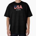 Atlanta Usa Flag T-Shirt - Streetwear Style for Adults - T-Shirt, Sweatshirt, Hoodie