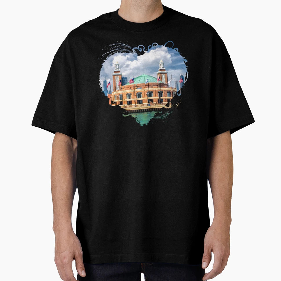 Chicago Navy Pier Ballroom T-Shirt - Novelty Apparel for Adults - T-Shirt, Sweatshirt, Hoodie