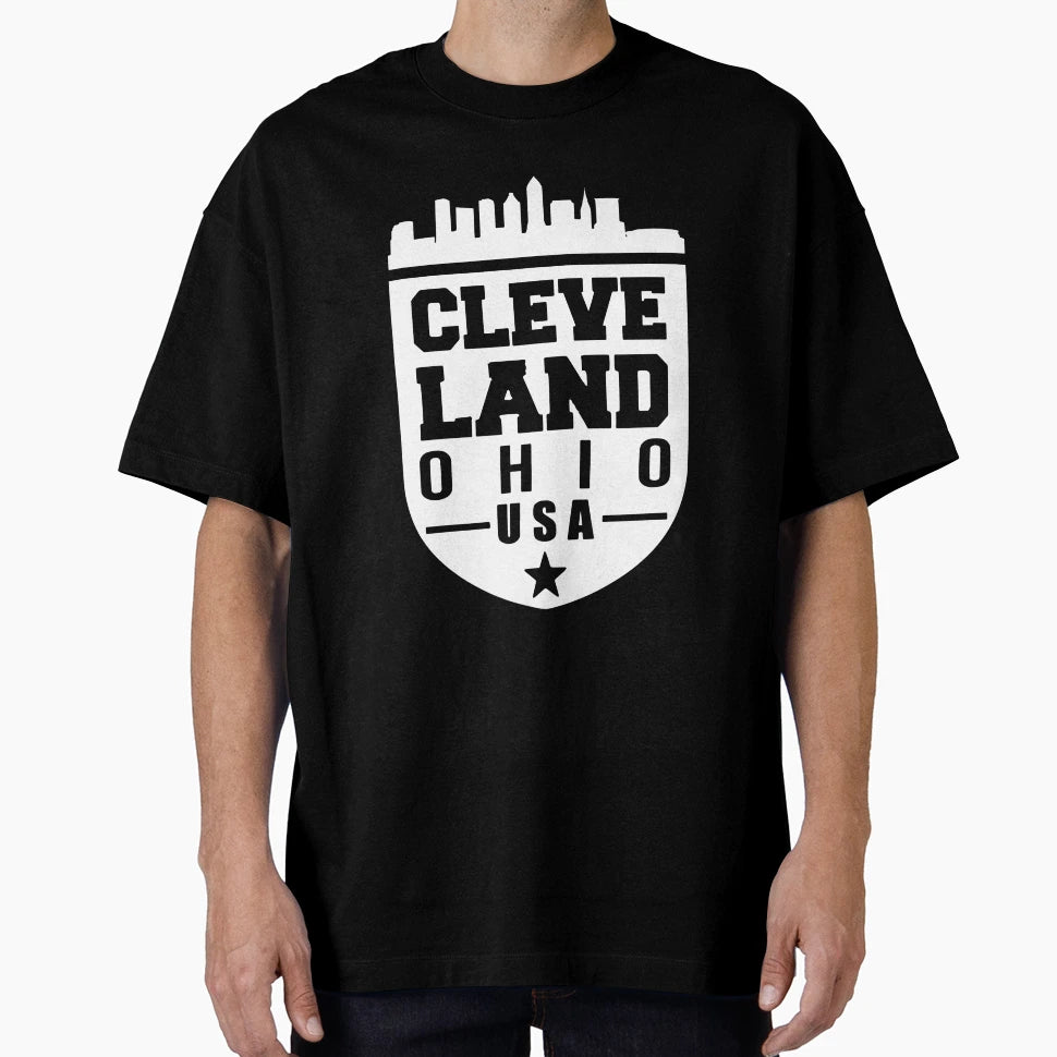 Cleveland Ohio Usa City Skyline T-Shirt - Graphic Print Men Women - T-Shirt, Sweatshirt, Hoodie
