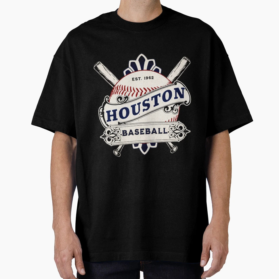 Houston Baseball T-Shirt - Unique Graphic Men Women - T-Shirt, Sweatshirt, Hoodie