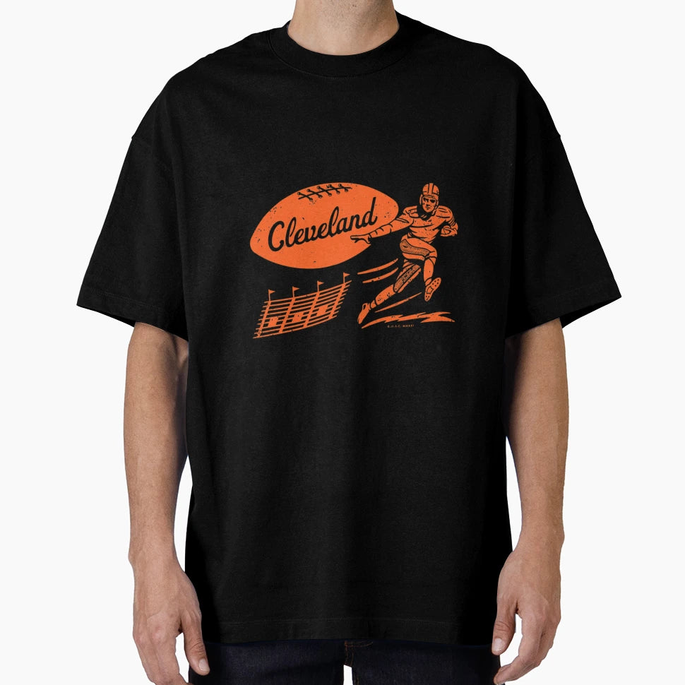 Football Cleveland Browns Orange T-Shirt - Custom Art Print Unisex - T-Shirt, Sweatshirt, Hoodie