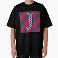 Letter J Americana Old Glory Red T-Shirt - Casual Everyday Wear Men Women - T-Shirt, Sweatshirt, Hoodie