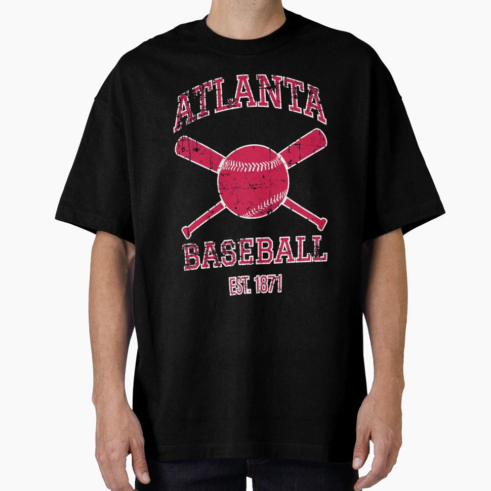 Atlanta Baseball Team I T-Shirt - Graphic Print for Adults - T-Shirt, Sweatshirt, Hoodie