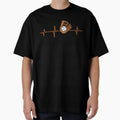 Baseball Glove And Ball Heartbeat Ecg T-Shirt - Custom Art Print Unisex - T-Shirt, Sweatshirt, Hoodie