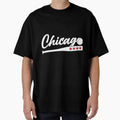 American Chicago Baseball Bat T-Shirt - Minimalist Print for Adults - T-Shirt, Sweatshirt, Hoodie