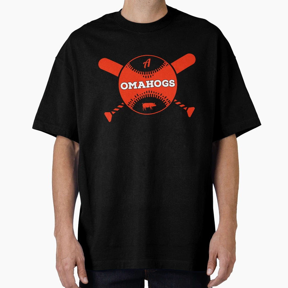 Omahogs Baseball T-Shirt - Minimalist Print Men Women - T-Shirt, Sweatshirt, Hoodie