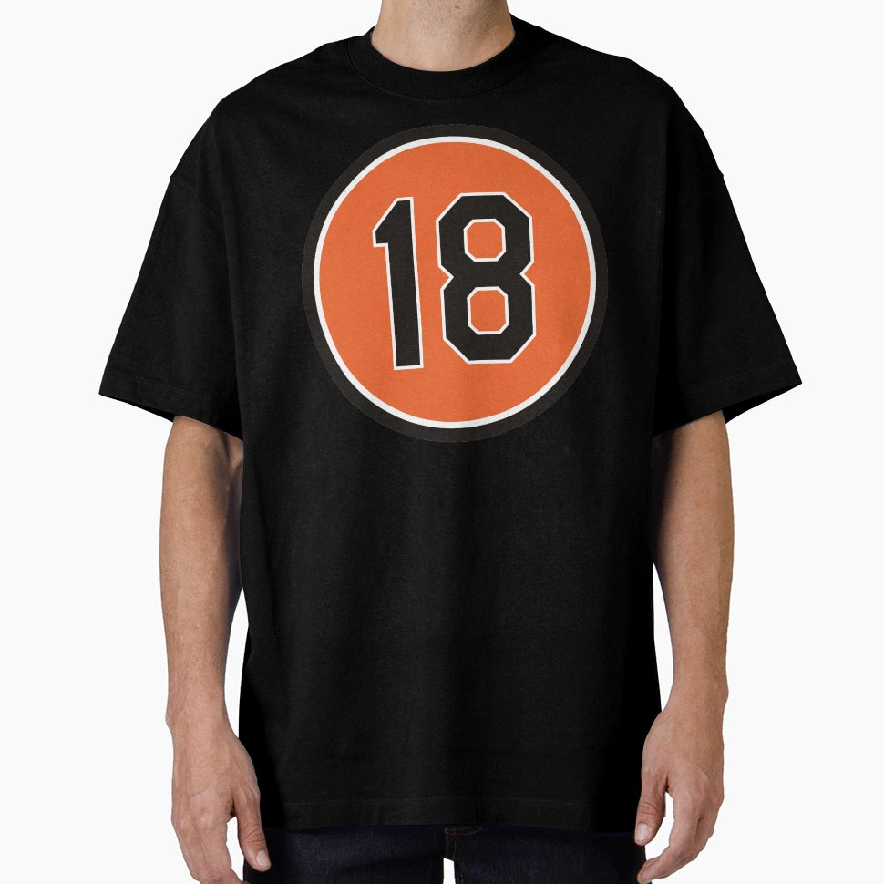 Jeff Conine 18 Jersey Number T-Shirt - Novelty Apparel for Adults - T-Shirt, Sweatshirt, Hoodie