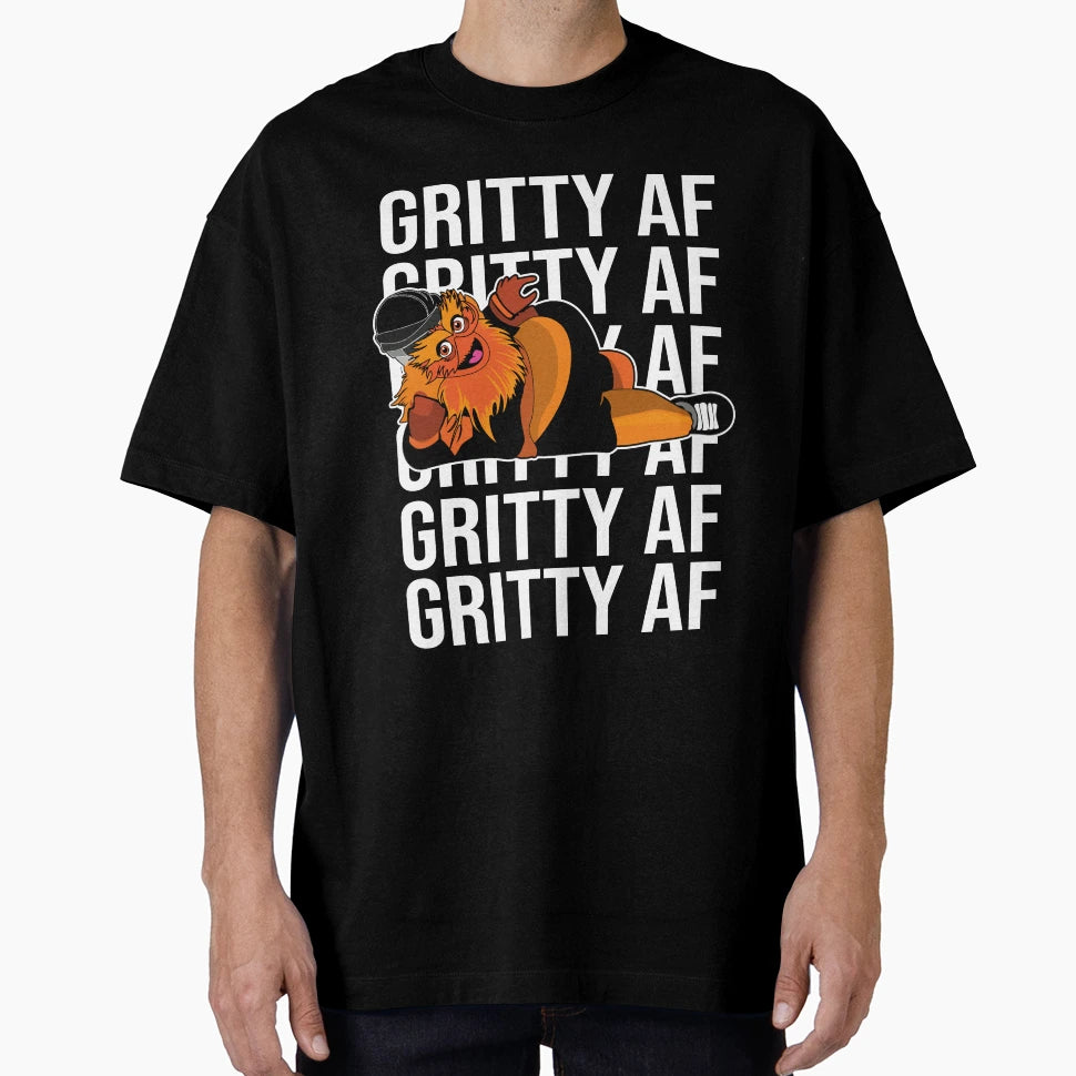 Gritty Af Made Philadelphia Fans Art T-Shirt - Graphic Print for Adults - T-Shirt, Sweatshirt, Hoodie