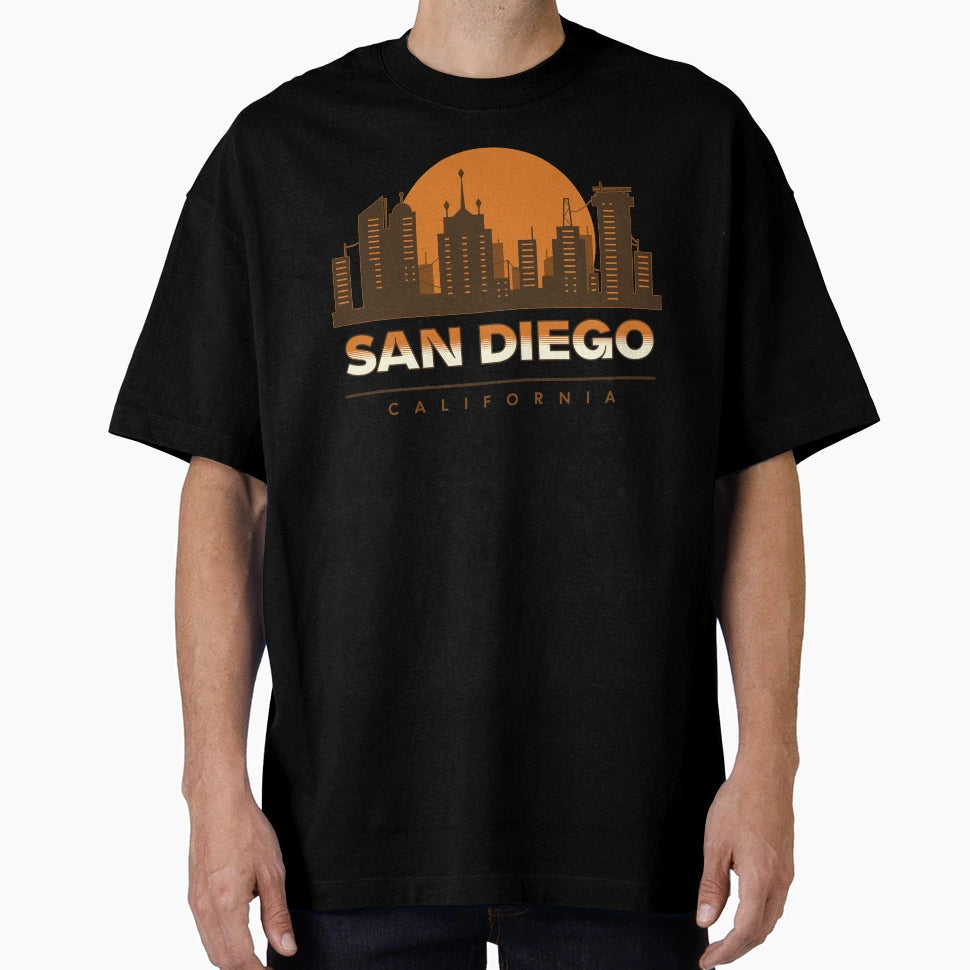 San Diego California Cityscape Sd T-Shirt - Minimalist Print for Adults - T-Shirt, Sweatshirt, Hoodie