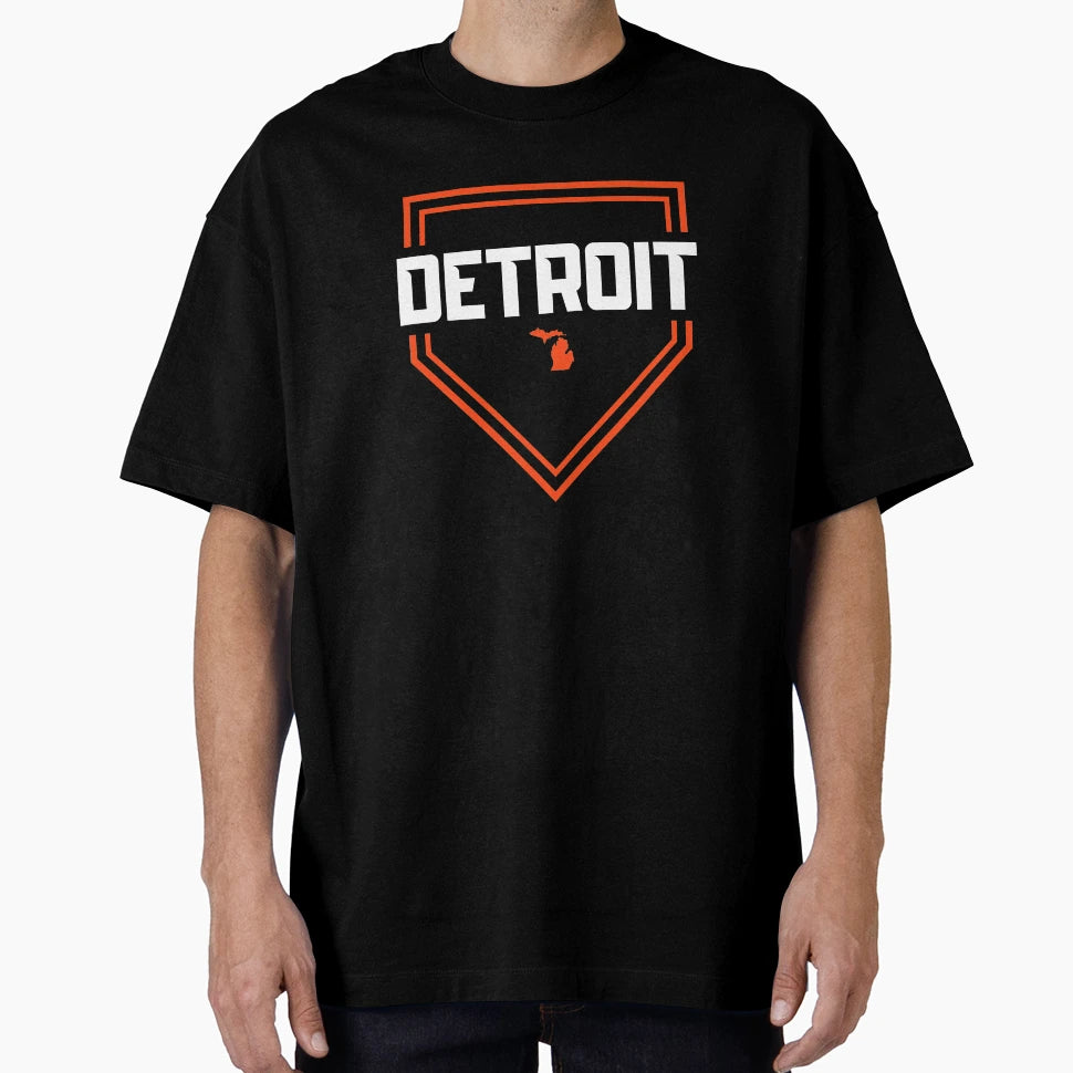 Detroit Baseball Michigan Home State T-Shirt - Custom Art Print for Adults - T-Shirt, Sweatshirt, Hoodie