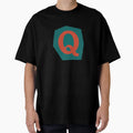 Letter Q Colorful Cutout Paper T-Shirt - Aesthetic Graphic for Adults - T-Shirt, Sweatshirt, Hoodie