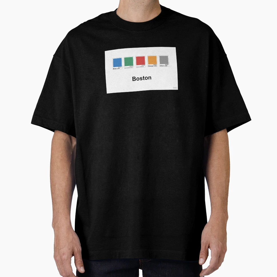 Boston Metro Colors T-Shirt - Custom Art Print Unisex - T-Shirt, Sweatshirt, Hoodie