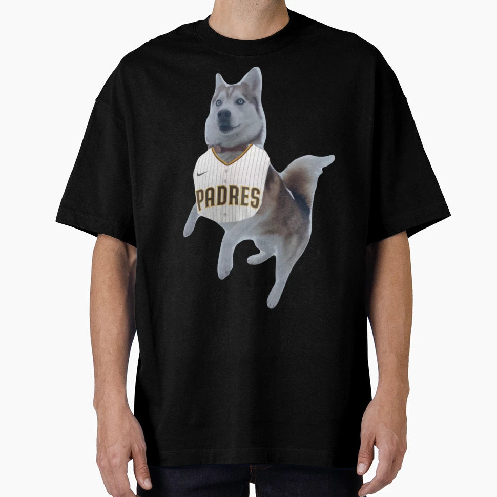 Padres Dog T-Shirt - Custom Art Print Unisex - T-Shirt, Sweatshirt, Hoodie