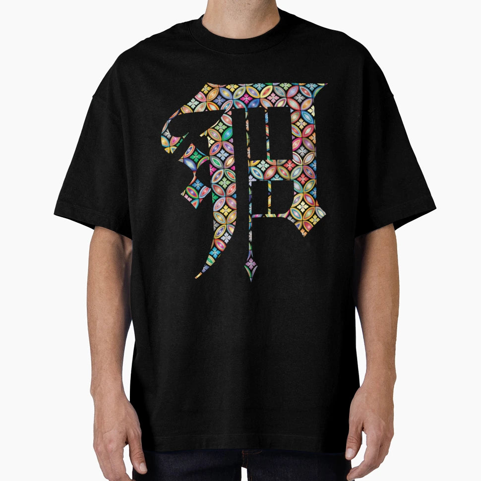 Multi Metallic Colored Floral T-Shirt - Casual Everyday Wear Men Women - T-Shirt, Sweatshirt, Hoodie