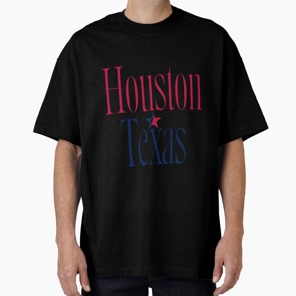 Greeting From Houston Texas Art T-Shirt - Fun Novelty Design Unisex - T-Shirt, Sweatshirt, Hoodie