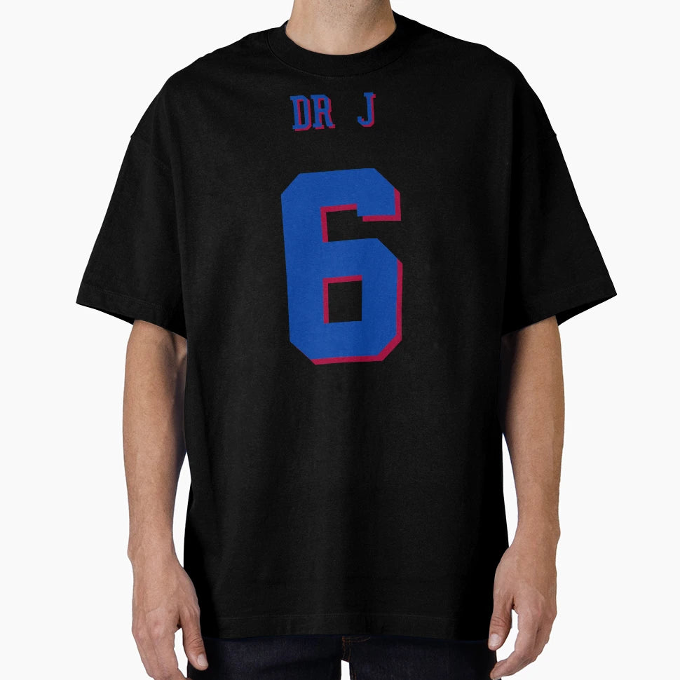 Julius Erving Dr J Jersey No 6 T-Shirt - Graphic Print Men Women - T-Shirt, Sweatshirt, Hoodie