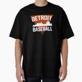Detroit Baseball Team Pride City Skyline T-Shirt - Custom Art Print Unisex - T-Shirt, Sweatshirt, Hoodie